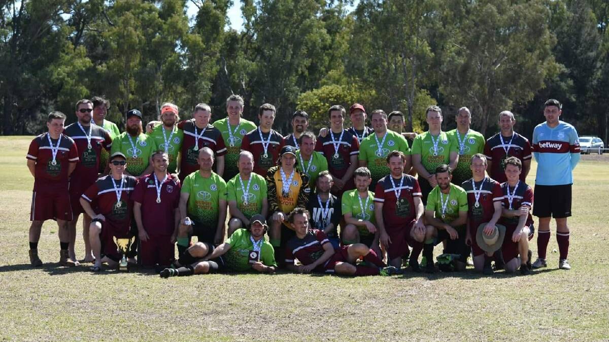The North West Falcons and East Dubbo United after last year's grand final, the two sides will meet again in Round 4 of 2020.