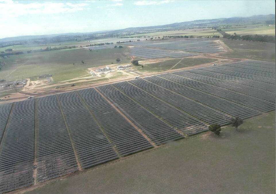 The nearby Beryl Solar Farm, which is nearly commissioned.