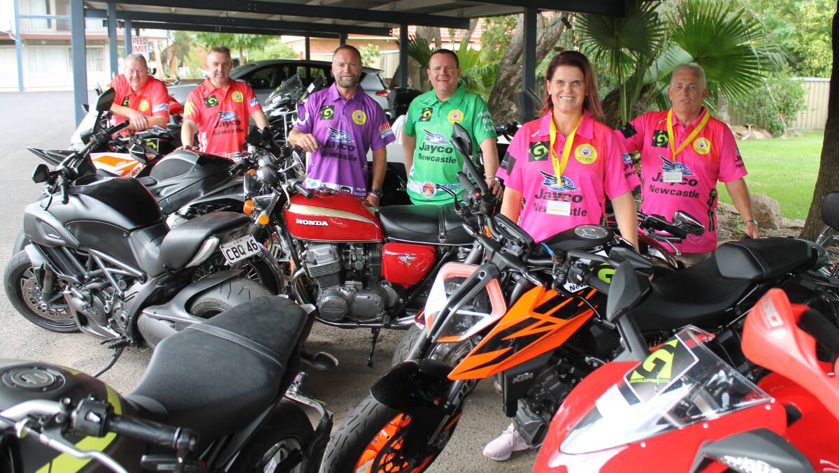 BIKE BONANZA: Camp Quality’s Motocyc stopped in Mudgee for the first time on the weekend.