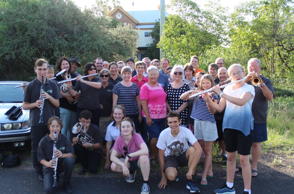 Members of Mudgee Concert Band, Mudgee Performing Arts Society, and University of the Third Age, who hope to transform the old Mudgee TAFE building into a community hub.