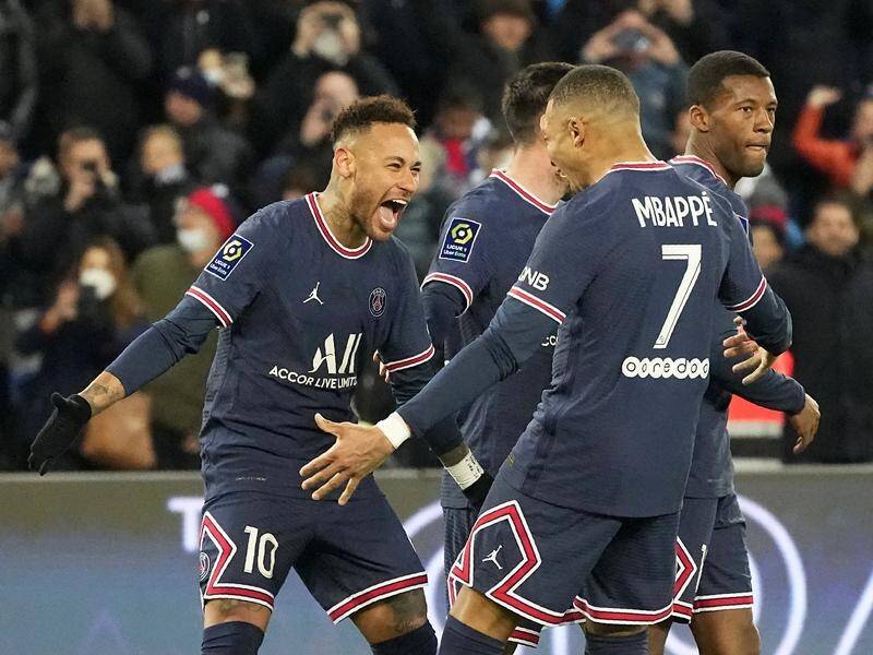 Neymar and Kylian Mbappe have shared Paris Saint-Germain's six goals against Clermont.