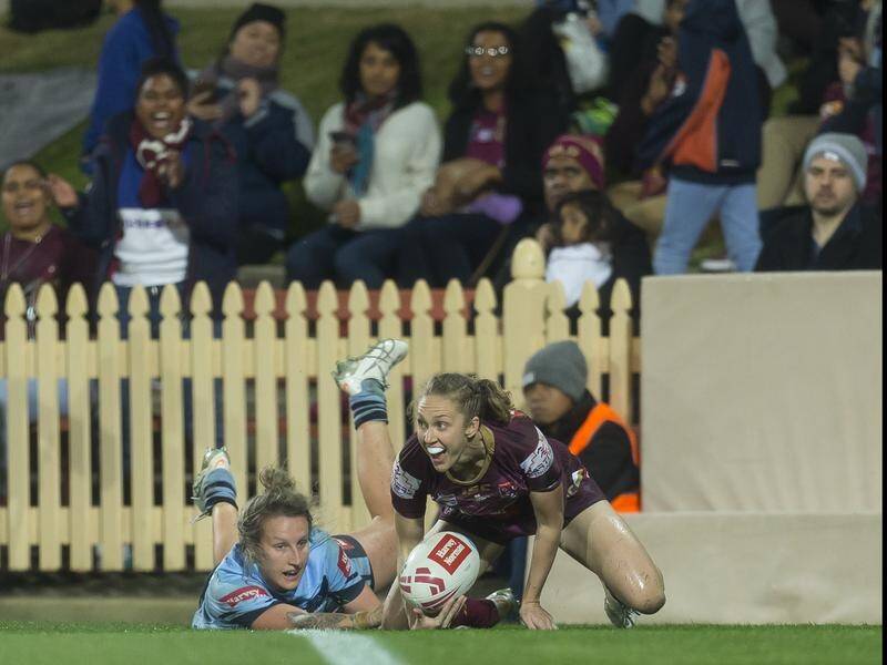 Maroons tryscorer Karina Brown called the women's Origin match a watershed moment for rugby league.