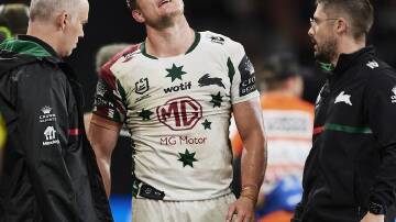 An ACL injury from a cannonball tackle will see Liam Knight miss the rest of the Rabbitohs' season.