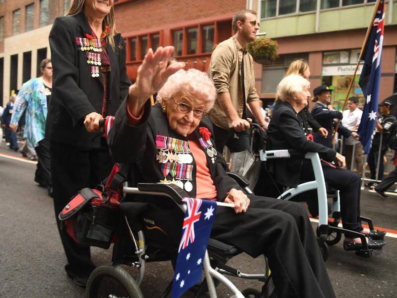 For the first time, hundreds of female veterans led Sydney's Anzac Day march.