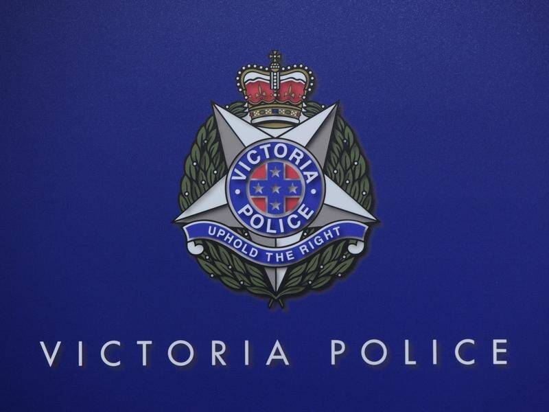 A Victorian constable is suspended after footage showed him appearing to kick a man in the head.