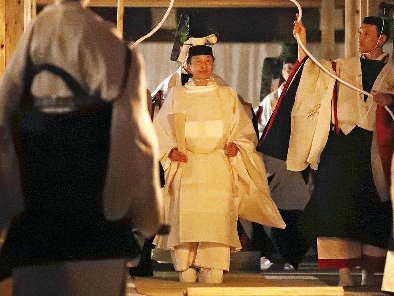 Emperor Naruhito has attended the Daijosai thanksgiving ceremony at the Imperial Palace in Tokyo.