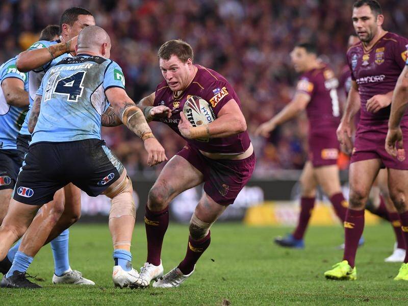 Melbourne's Tim Glasby (C) might miss State of Origin for Queensland after fracturing his thumb.
