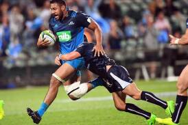 The Blues' Patrick Tuipulotu was in errific form as they heaped more misery on the Crusaders. (Ross Setford/AAP PHOTOS)