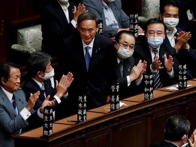 Yoshihide Suga has been elected as Japan's prime minister.