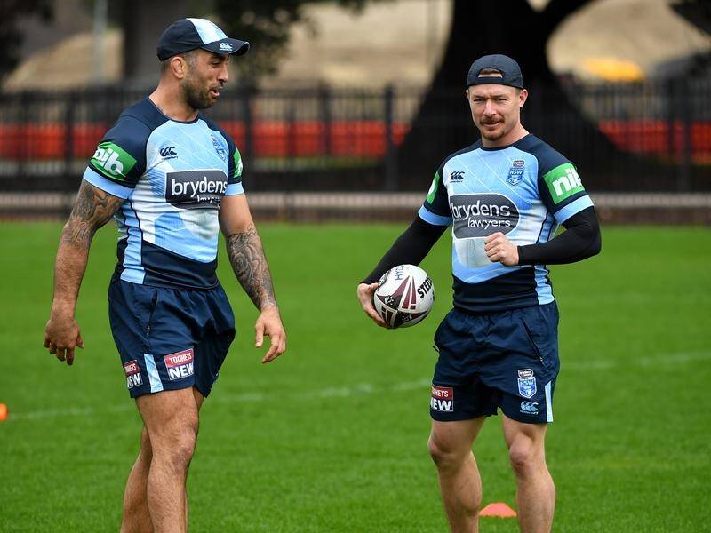 NSW's Damien Cook (r) could expect some extra attention in Origin II after his impressive debut.