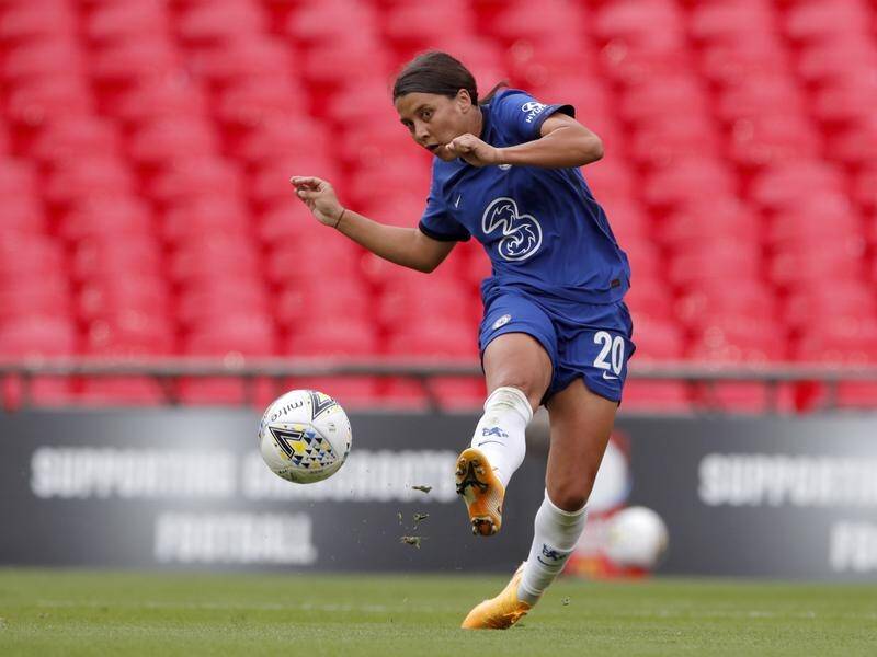Chelsea's Australian star Sam Kerr is on the shortlist to win the FIFA player of the year gong.