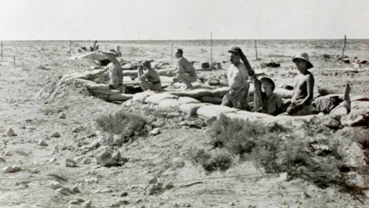 Jack Bertrams section in Tobruk on the perimeter, 1941.