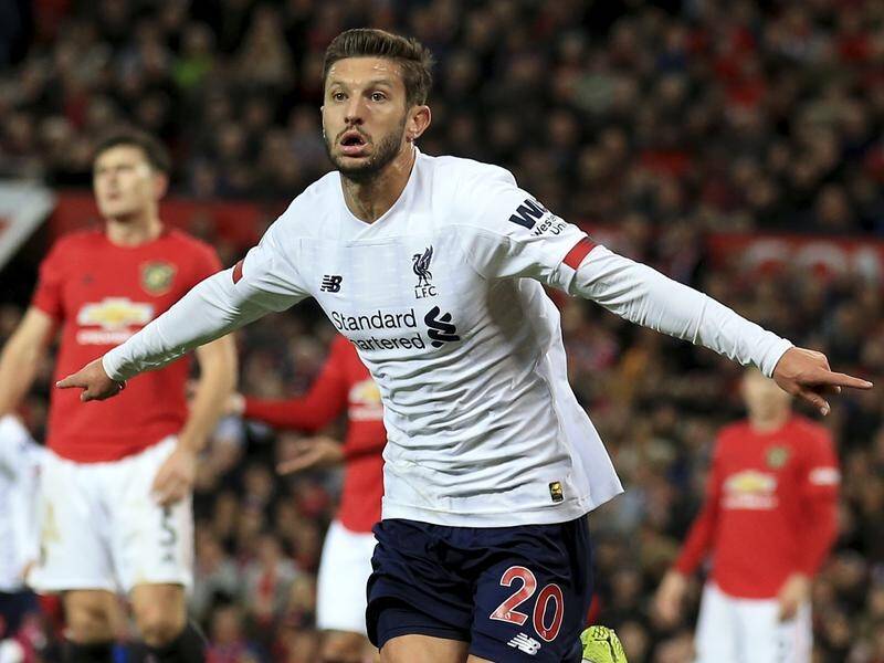 Adam Lallana scored his first goal in more than two years in Liverpool's draw at Manchester United.