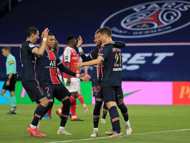 Paris Saint-Germain have enjoyed a big home win over Reims in Ligue 1.