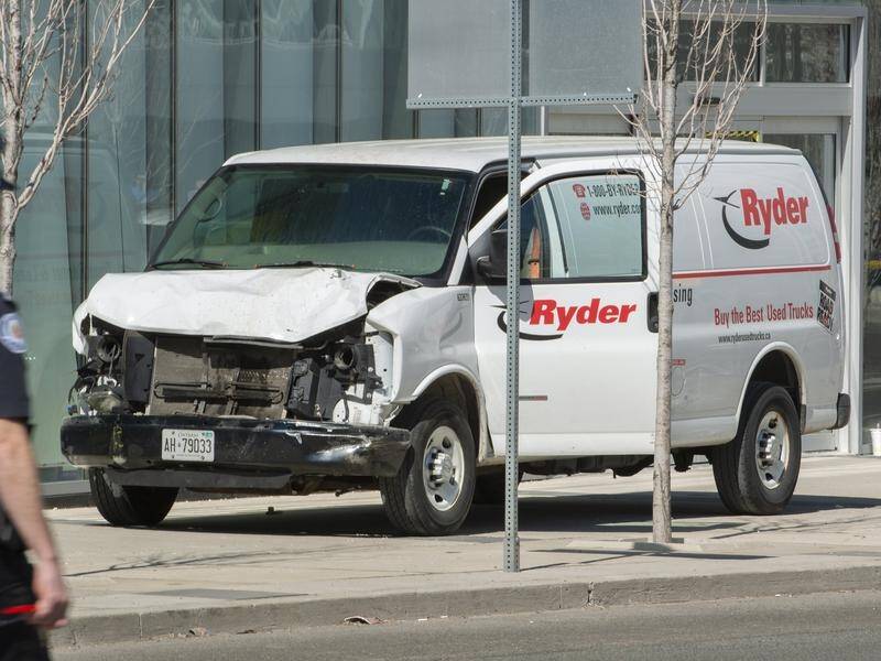At least two people have been killed after a rented van mounted a pavement in Canada's largest city.