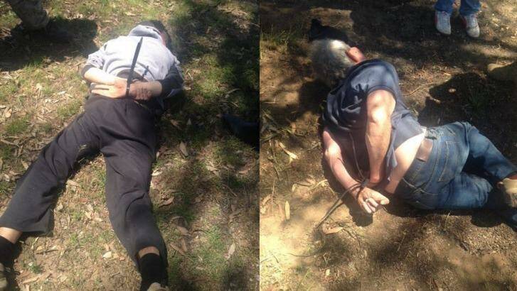 Police arrested Gino and Mark Stocco at a property near Dunedoo in October last year. Photo: NSW Police
