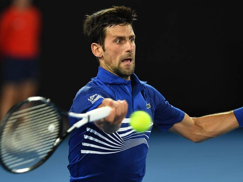 Serbian ace Novak Djokovic has knocked Jo-Wilfried Tsonga out of the Australian Open.