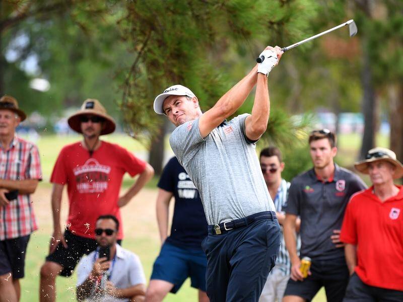 Adam Scott on his way to victory at the 2019 Australian PGA Championship at Royal Pines.