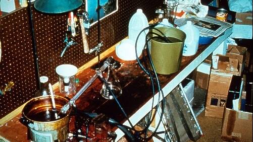 A photo of an actual meth lab, raided by police in South Australia.