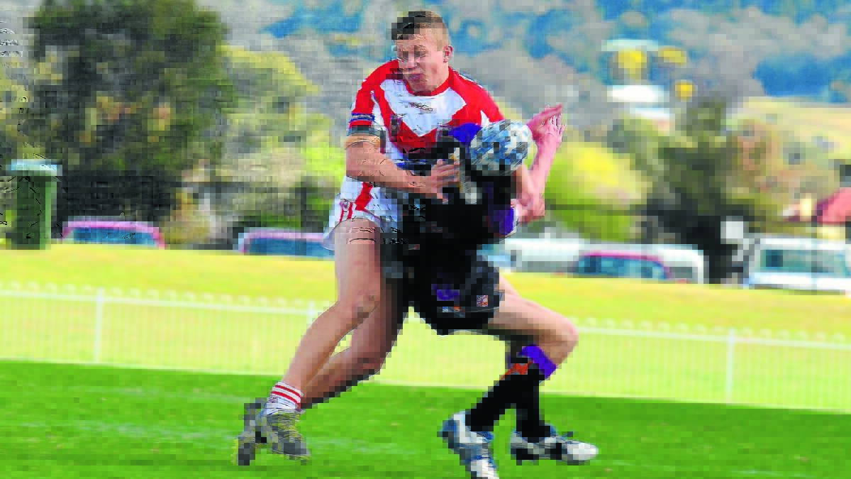 AIRBORNE: Ethan Butler is on a rugby league tour of Papua New Guinea. Photo: COL BOYD  070914