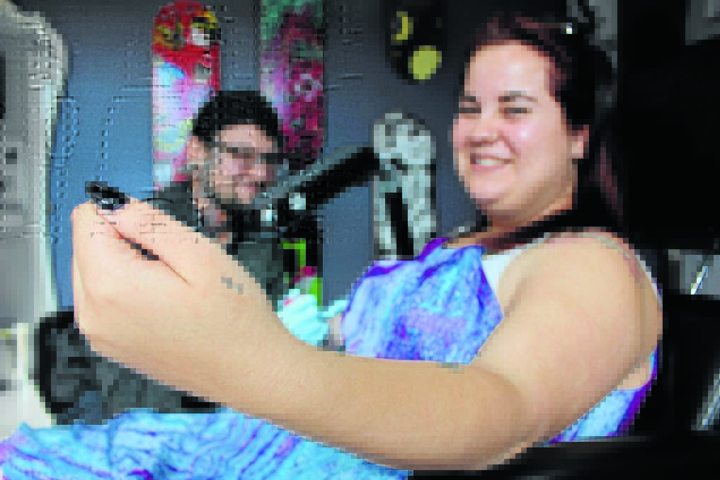 Mudgee tattoo artist Heath Gay has completed 32 semicolon tattoos as a symbol of hope and love to those who are struggling with depression, suicide, addiction, and self-injury. Danielle Brennan got her tattoo for her brother who passed away four years ago.	