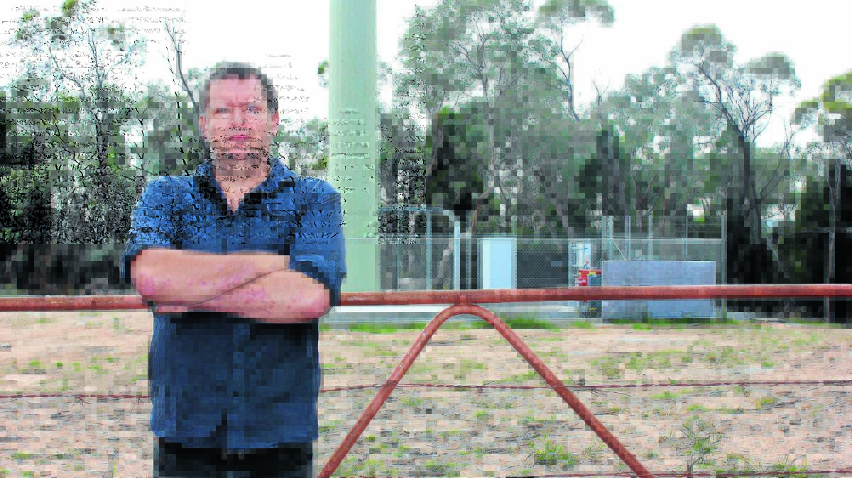 Cooks Gap resident Ben Campbell is fed up with the noise of a large generator installed to operate a telecommunications tower 120 metres from his home.