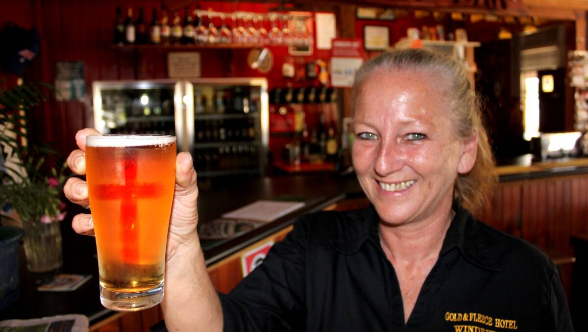 Manager of the Gold and Fleece Hotel, Di Phillips came up with the idea to bless the Windeyer pub.