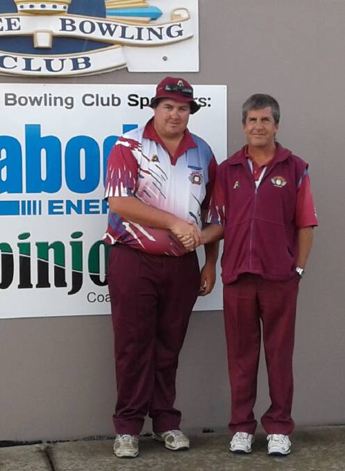 OPPONENTS: Jae Marskell and Danny Baskerville, the Mudgee mens finalists.