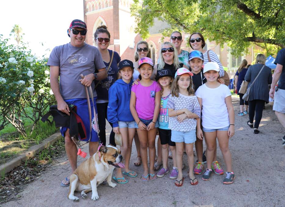 WEEKENDERS: The Karika clan, and their dog Penny, travelled from Sydney to spend the weekend in the Mudgee region. Photo: Simone Kurtz