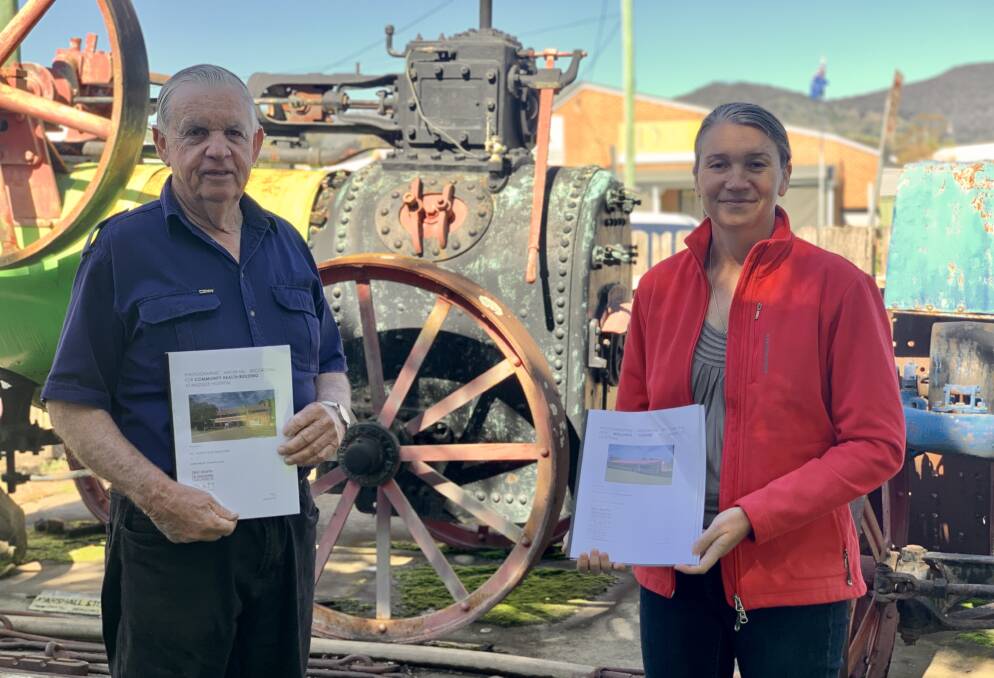 President of Historical Society Barry Wells with Publicity officer for Mudgee Health Council Julia Conchie.