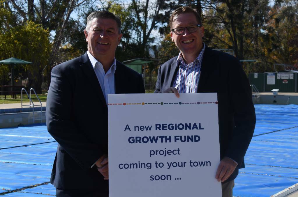 Mid-Western Regional Council Mayor, Des Kennedy and Member for Dubbo, Troy Grant.