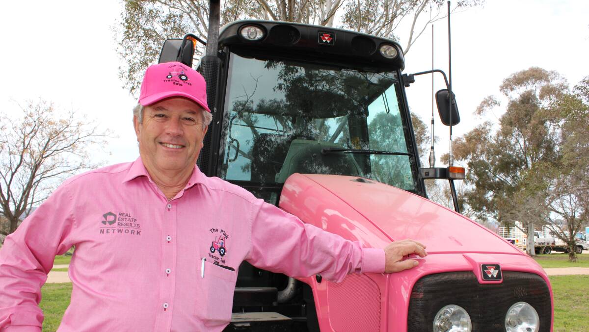 Hugh embarked on his Pink Tractor Trek in 2015, raising thousands for breast cancer care.