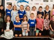 Under 7's and 8's Swimmers at the presentation night. Supplied/