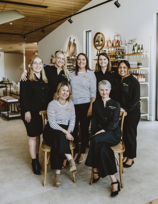 WINNERS: The team at Mudgee Region Tourism L:R Monique Lowe, Jenna Campbell, Jo Schuetz, Holly Inwood, Marli Hungerford, Leianne Murphy and Camilla Davis. Photo: Supplied
