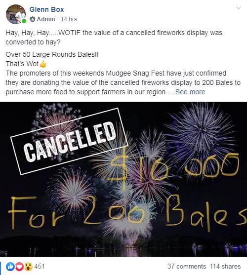 WotIf donates $10,000 to 200 Bales following fireworks cancellation