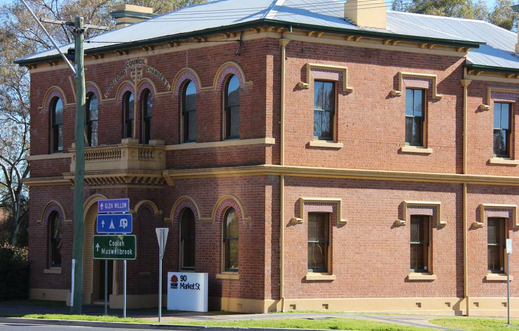 The former Cudgegong Shire building on Market Street.