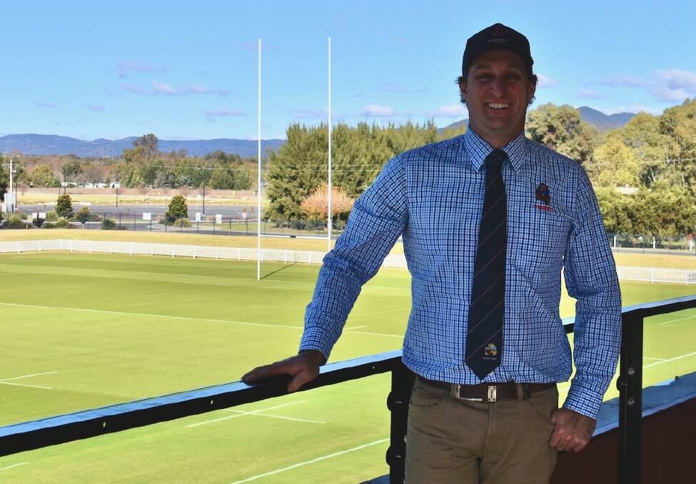 Mudgee Rugby Union president Jeff Hands on the balcony of the club's new facility at Glen Willow Sporting Complex. Picture: Jay-Anna Mobbs