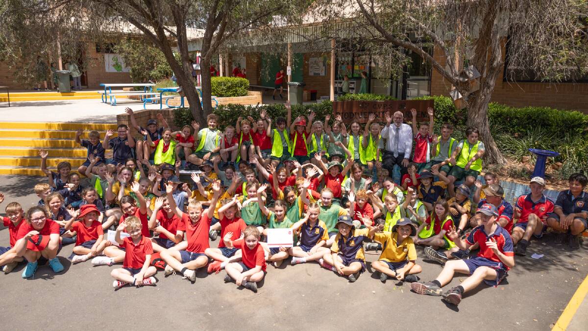 Cudgegong Valley Public School students were all-hands at the Eco Schools celebration. Photo: Supplied