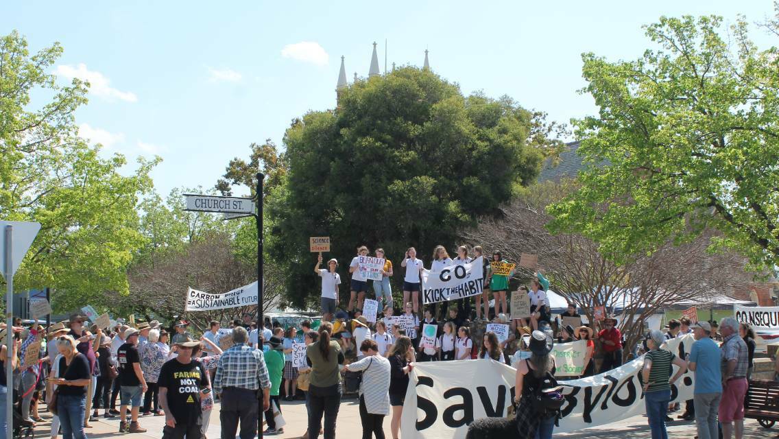 Students have marched several times in Mudgee and across the world.