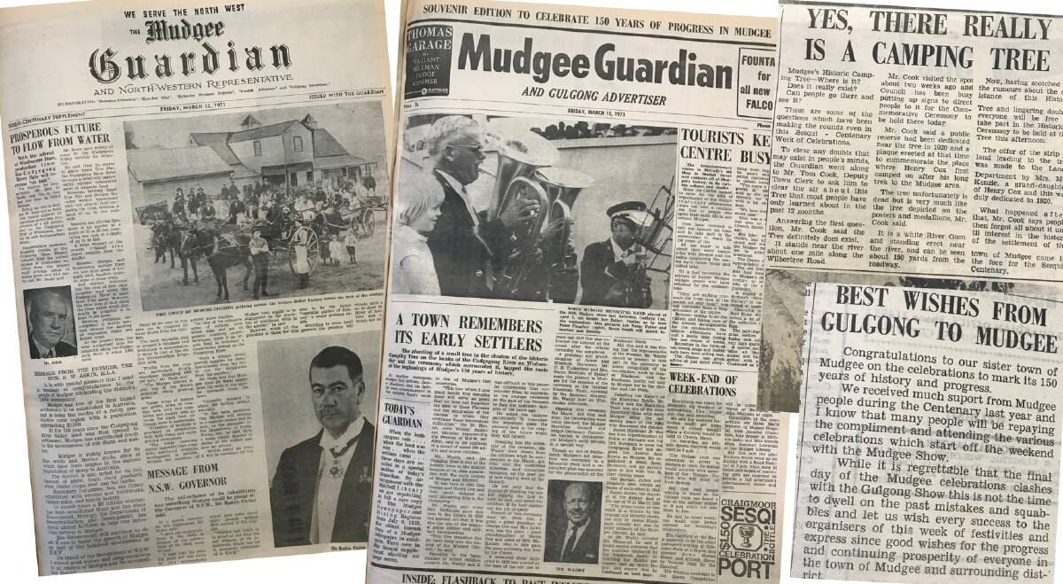 The Mudgee Guardian back in 1971 at the celebration of the sesquicentenary.