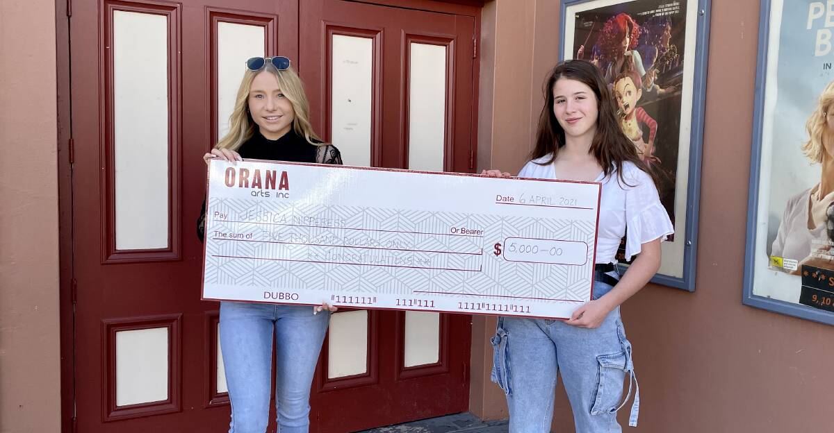 Danielle Andrews, Orana Arts Youth Performing Arts Producer with Mudgee filmmaker and grant recipient, Jessica Nipperess.