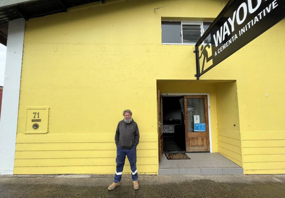 SOLD: Alex Wisser outside the 71 Angus Avenue address in December 2021. Picture: BENJAMIN PALMER