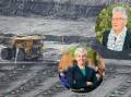 Moolarben Coal Mine. Inset: Rosemary Hadaway from the Mudgee District Environment Group (above) and Greens MP and Mining, Coal and Gas spokesperson, Cate Faehrmann (below). FILE