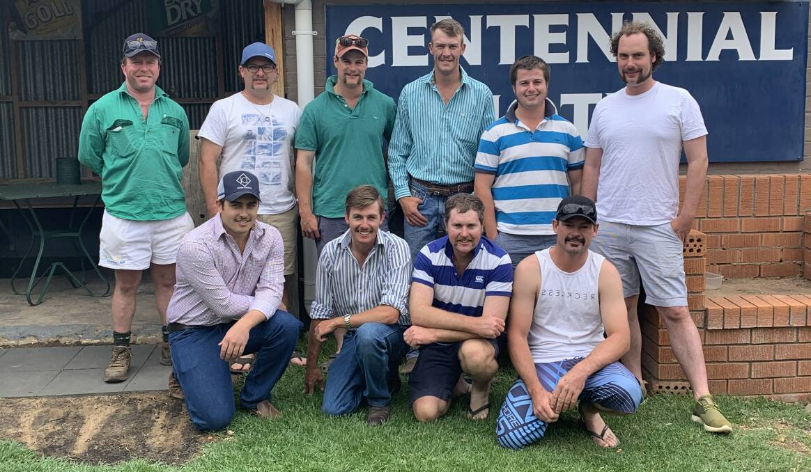 The blokes of the Tallawang Ticklers sporting their mo's. Submitted