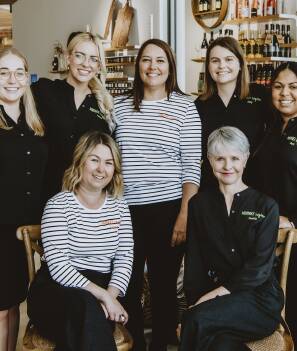 WINNERS: The team at Mudgee Region Tourism L:R Monique Lowe, Jenna Campbell, Jo Schuetz, Holly Inwood, Marli Hungerford, Acting CEO Leianne Murphy and Camilla Davis. Photo: Supplied