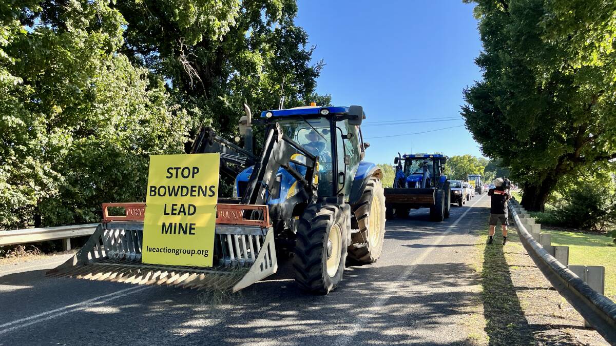 Part of a tractorcade organised by the Mudgee Region Action Group in April, 2023.