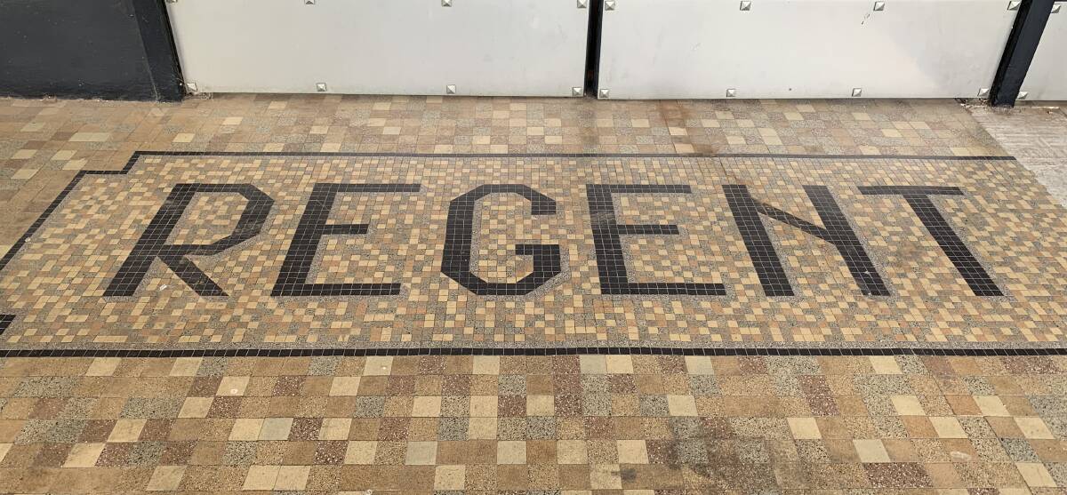The tiles at the Regent Theatre entrance. Photo: Benjamin Palmer