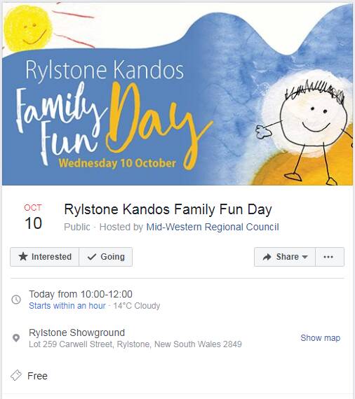​Rylstone Kandos Family Fun Day location changed