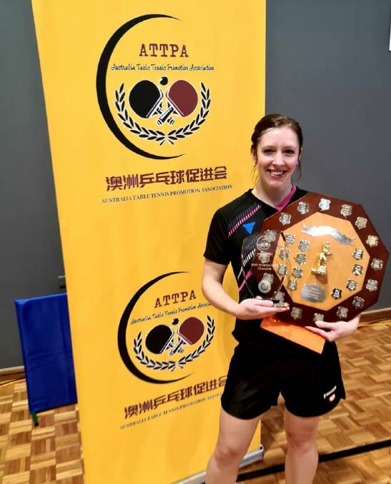 Michelle after winning the NSW Open Championships recently.