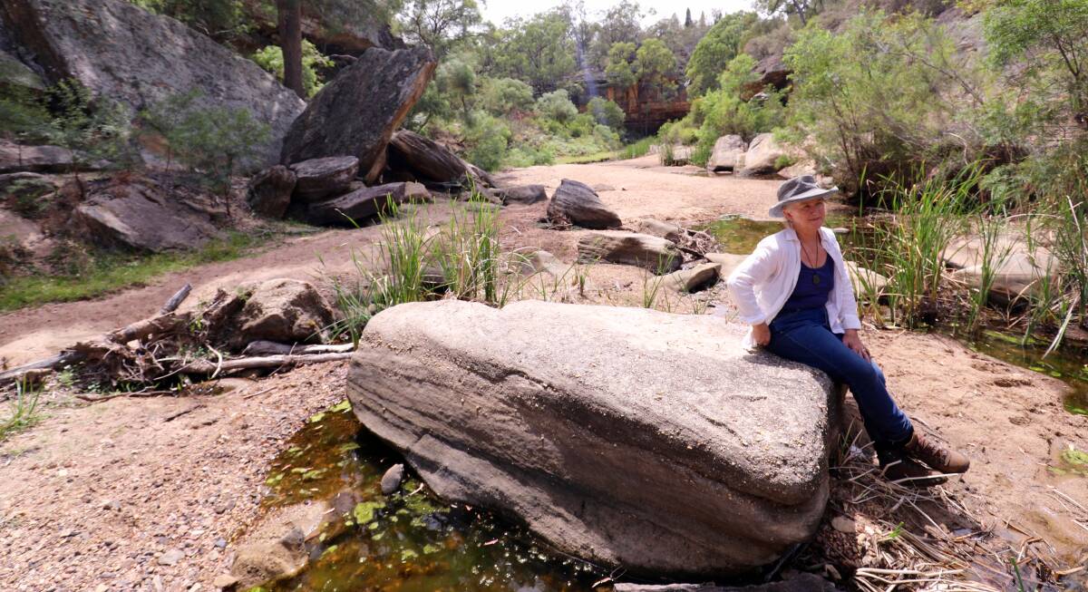 Julia Imrie in a section of the Goulburn River near The Drip gorge. Picture: Cathy Toby